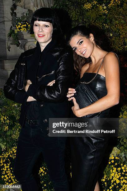 Eleonora Bose , and actress Clara Lago attend the Loewe Spring / Summer 2013 show as part of Paris Fashion Week at on September 29, 2012 in Paris,...