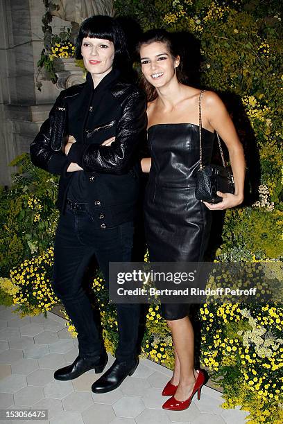 Eleonora Bose , and actress Clara Lago attend the Loewe Spring / Summer 2013 show as part of Paris Fashion Week at on September 29, 2012 in Paris,...