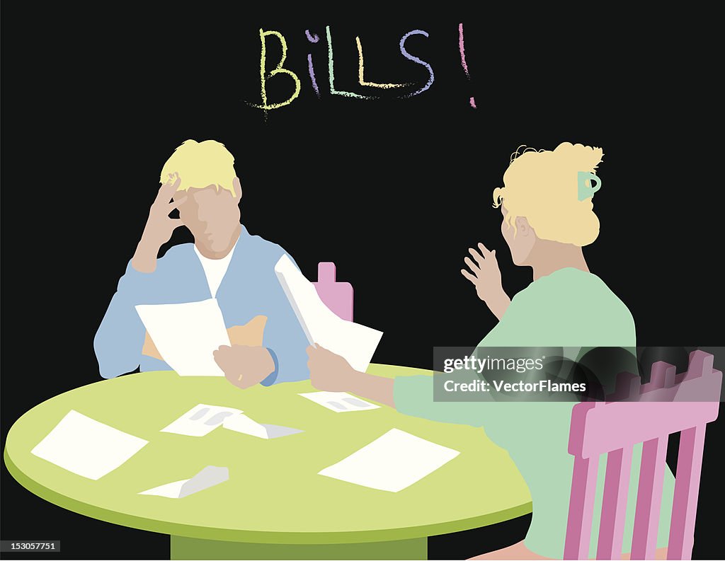 Paying Bills Stress