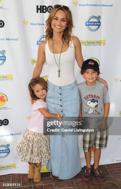 Chef Giada De Laurentiis , daughter Jade Thompson and nephew Julian Vaguelsy attend the 3rd Annual L.A. Loves Alex's Lemonade Culinary Event at...