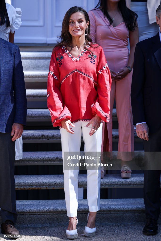 Spanish Royals Attend Audiences At Zarzuela Palace