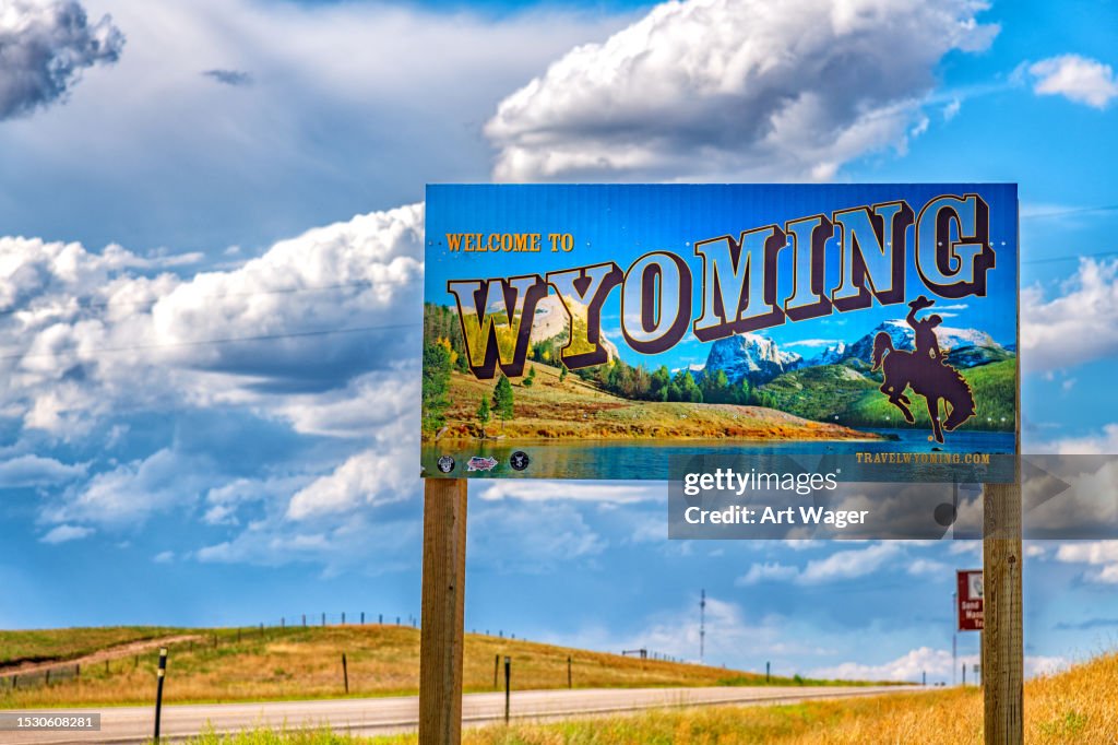 Wyoming Welcome Sign