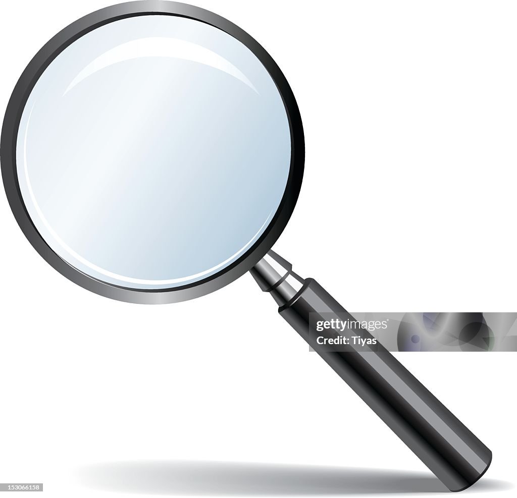 Magnifying glass to help look closer at objects 
