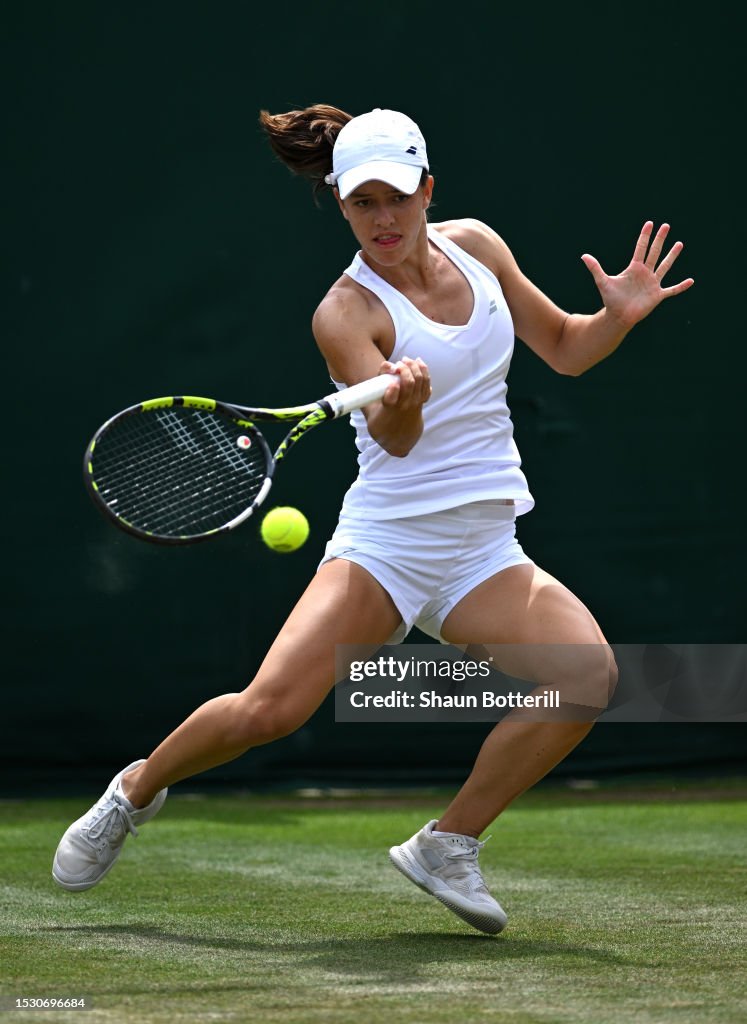 Kaitlin Quevedo Of United States Plays A Forehand Against Mingge Xu kaitlin-quevedo-of-united-states-plays-a-forehand-against-mingge-xu