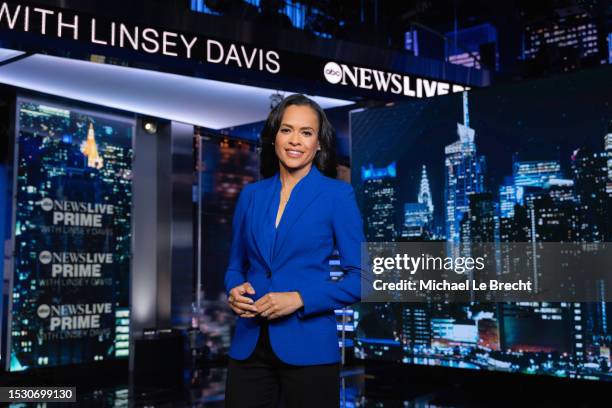 Linsey Davis on the set of ABC News Live. (Michael Le Brecht II/ABC via Getty Images LINSEY DAVIS