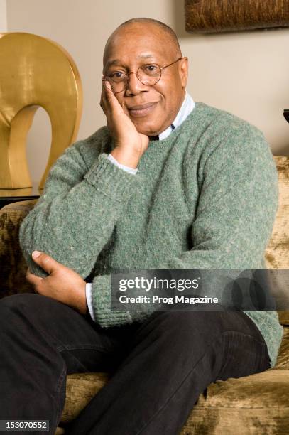Portrait of Panamanian-American fusion drummer Billy Cobham, taken on February 15, 2012. Cobham is best know for working with 1970s jazz rock group...