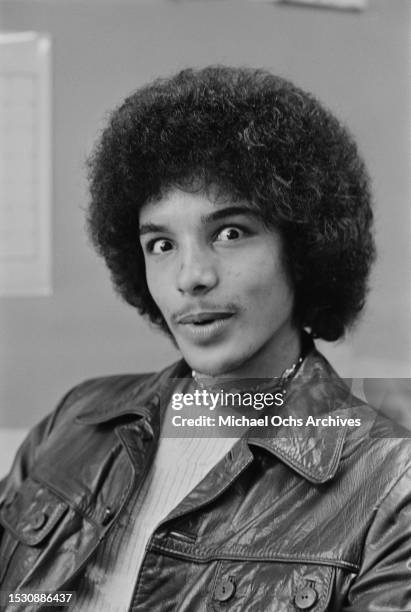 Young Soul Train dancer Tyrone Swan during a photo shoot, United States, 25th January 1974.