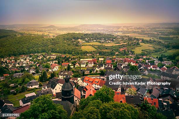 german town - hesse stock-fotos und bilder