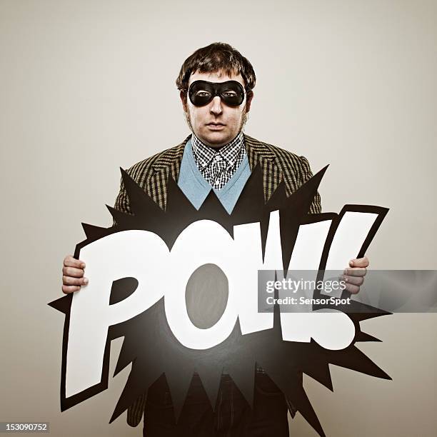 retro superhero - funny mask stock pictures, royalty-free photos & images