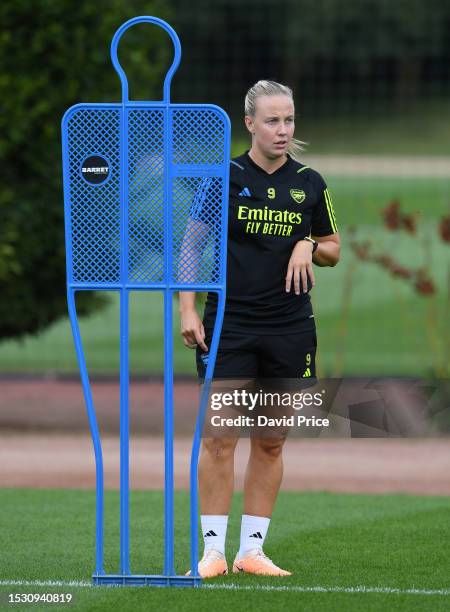 Beth Mead of Arsenal during the Arsenal Women's training session at London Colney on July 10, 2023 in St Albans, England.