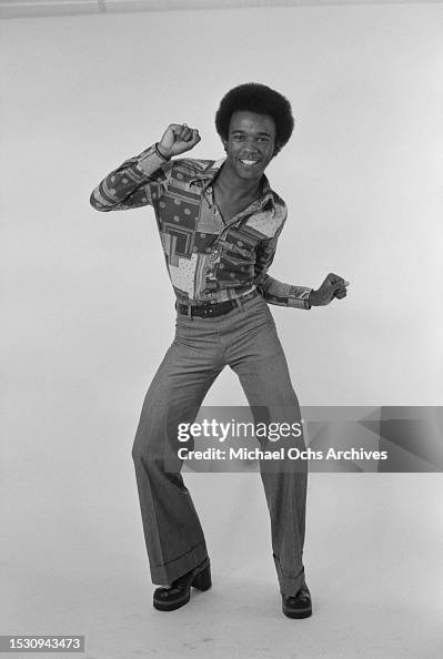Soul Train dancer during an 'Office Studio' photo shoot for Right On ...