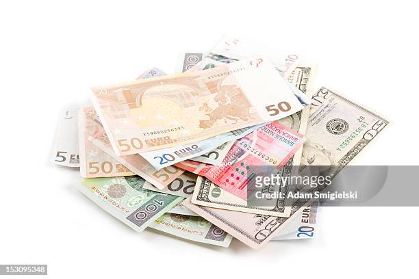 cash - all european currencies stock pictures, royalty-free photos & images