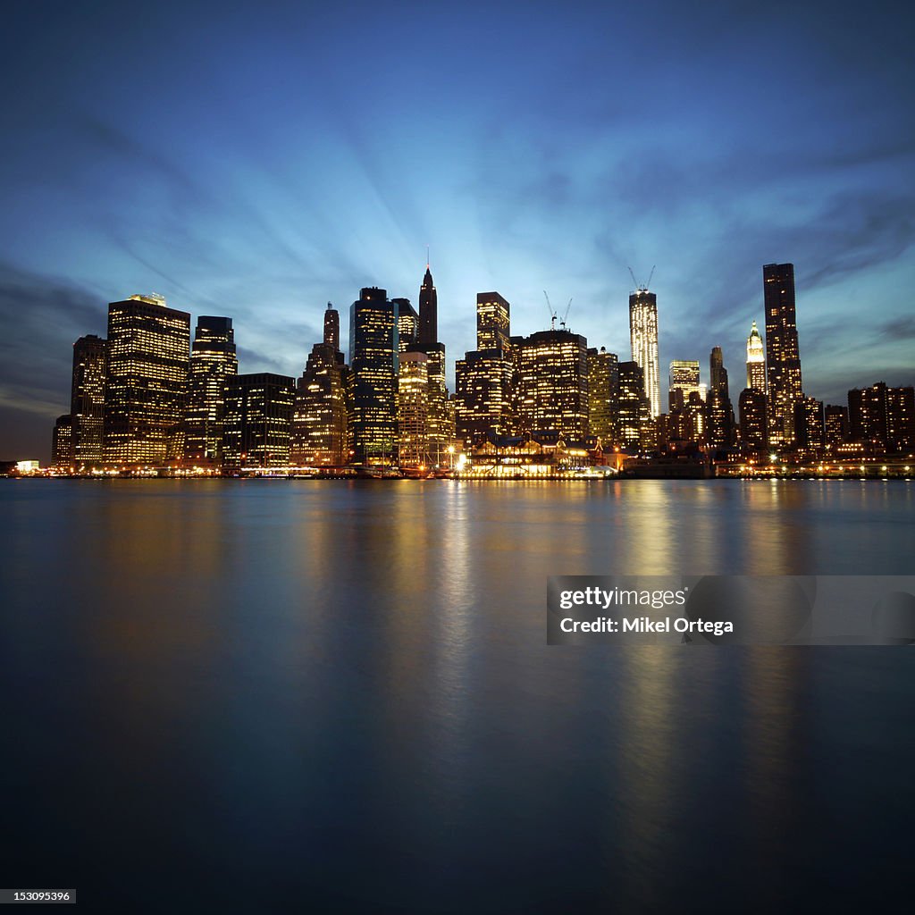 Manhattan at dusk