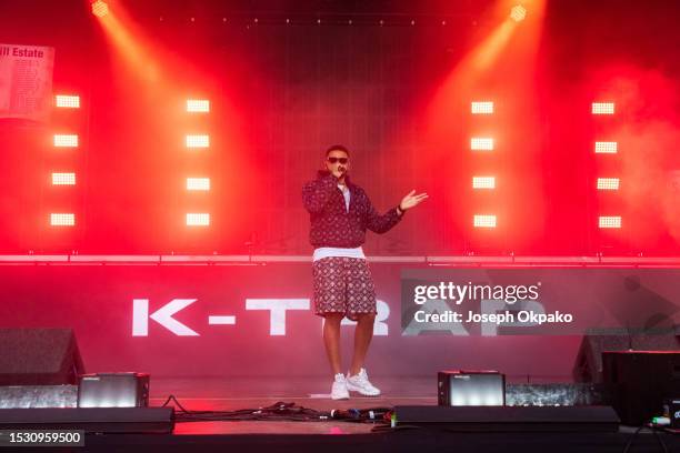 Trap performs during day three of Wireless Festival 2023 at Finsbury Park on July 09, 2023 in London, England.