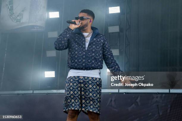 Trap performs during day three of Wireless Festival 2023 at Finsbury Park on July 09, 2023 in London, England.