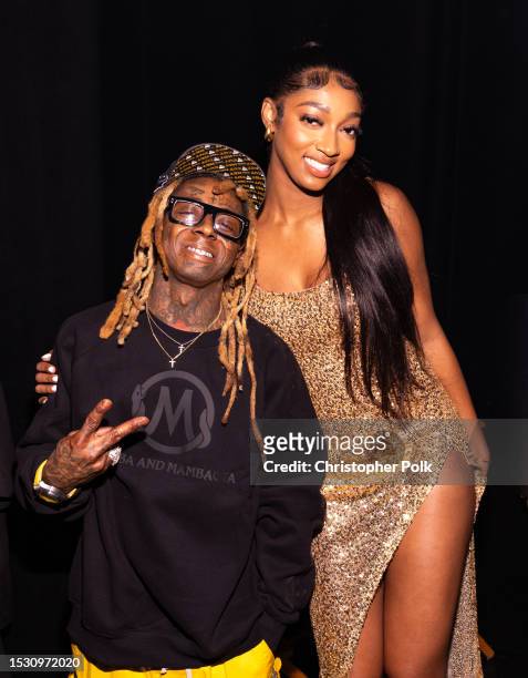 Lil Wayne and Angel Reese at The 2023 ESPYS held at Dolby Theatre on July 12, 2023 in Los Angeles, California.