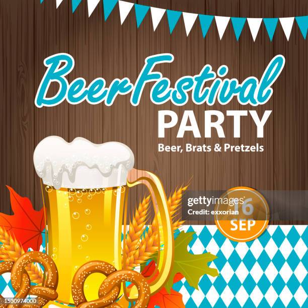 beer festival celebration party invitation - beer festival 幅插畫檔、美工圖案、卡通及圖標