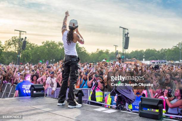 Young Adz of D Block Europe performs during day three of Wireless Festival 2023 at Finsbury Park on July 08, 2023 in London, England.
