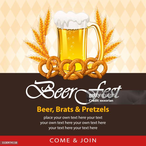 beer festival celebration with beer - beer festival stock illustrations