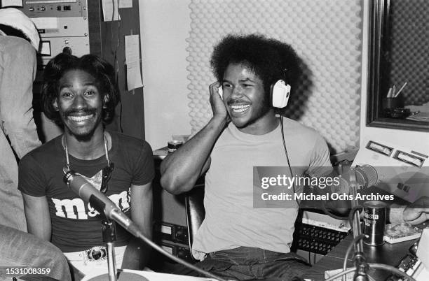 Soul Train dancers inside a studio, United States, circa 1970s.