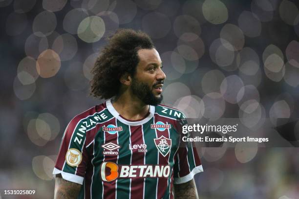 Marcelo Vieira of Fluminense walks in the field during a Brasileirao 2023 match between Fluminense and Internacional at Maracana Stadium on July 9,...