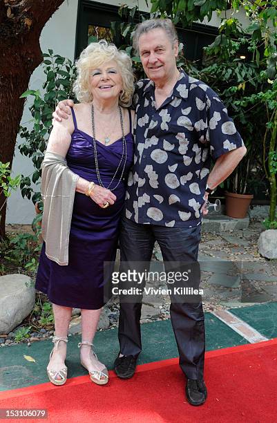 Actress Renee Taylor and actor Joe Bologna attends the 2nd Annual Celebrity Garden Party Fundraiser Memorabilia Auction For Motion Picture Home...