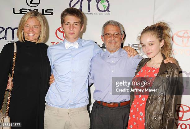President and Chief Operating Officer of Universal Studios, Ron Meyer and family arrive at the 2012 Environmental Media Awards at Warner Bros....