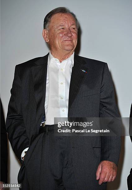 Albert Uderzo attends the 'Asterix & Obelix: Au Service De Sa Majeste' premiere at Le Grand Rex on September 30, 2012 in Paris, France.