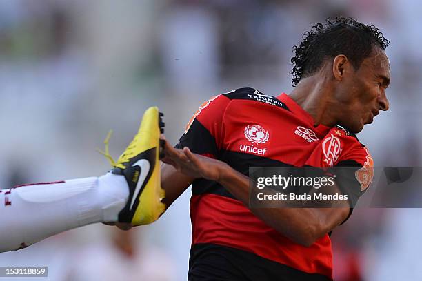 Liedson of Flamengo during a match as part of Serie A 2012 at Engenhao stadium on September 30, 2012 in Rio de Janeiro, Brazil.