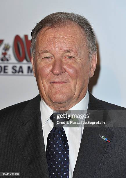 Albert Uderzo attends the 'Asterix & Obelix: Au Service De Sa Majeste' at Le Grand Rex premiere on September 30, 2012 in Paris, France.