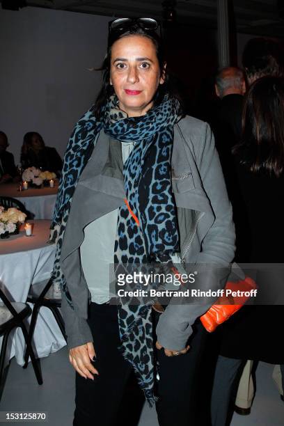 India Mahdavi attends a private dinner hosted by designer Azzedine Alaia in honor of Adel Abdessemed following his exhibition premier at the Centre...