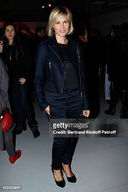 Judith Godreche attends a private dinner hosted by designer Azzedine Alaia in honor of Adel Abdessemed following his exhibition premier at the Centre...