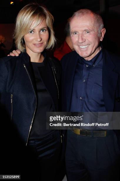 Judith Godreche and Francois Pinault, PPR Honorary President, attend a private dinner hosted by designer Azzedine Alaia in honor of Adel Abdessemed...
