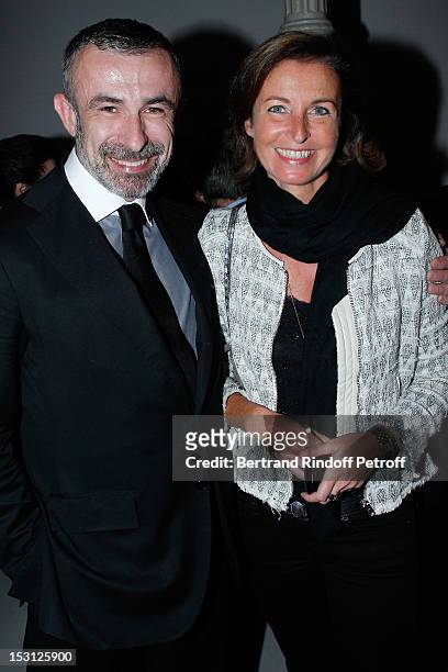 Alain Seban, Pompidou Centre President, and Cecile Etrillard, attend a private dinner hosted by designer Azzedine Alaia in honor of Adel Abdessemed...