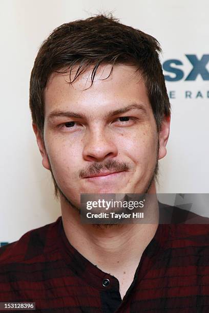 Carlos Leongomez of Colombian rock band Don Tetto visits SiriusXM Latino at the SiriusXM Studios on September 28, 2012 in New York City.