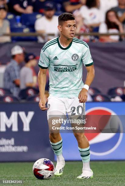 Atlanta United FC midfielder Matheus Rossetto during a match between the New England Revolution and Atlanta United FC on July 12 at Gillette Stadium...