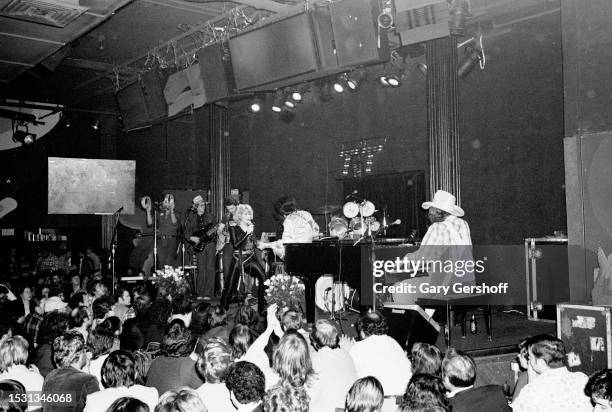 American Country musician Tanya Tucker performs onstage, with her band, at the Bottom Line, in Greenwich Village, New York, New York, December 13,...