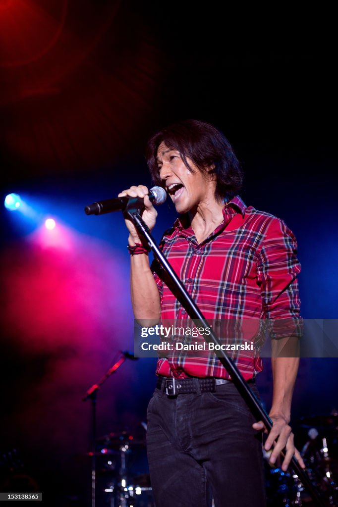 B'z Perform At Best Buy Theater In New York