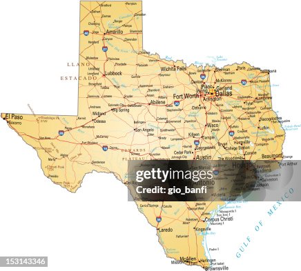 Random Texas Map Map Of Texas High-Res Vector Graphic - Getty Images