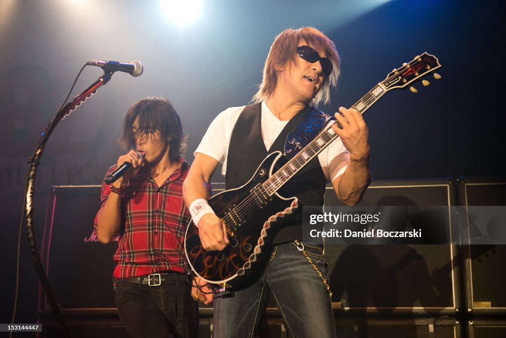 B'z Perform At Best Buy Theater In New York