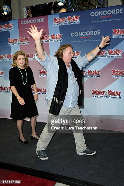 Gerard Depardieu attends the 'Asterix & Obelix - God Save Britannia' Photocall at Hote de Rome on October 1, 2012 in Berlin, Germany.