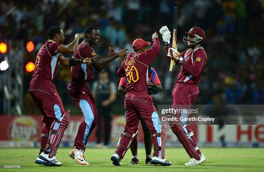 West Indies v New Zealand - ICC World Twenty20 2012: Super Eights Group 1