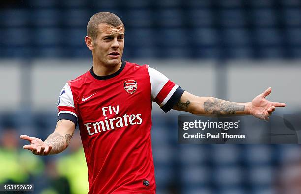 Jack Wilshere of Arsenal in action during the Barclays Under-21 League match between West Bromwich Albion and Arsenal at The Hawthorns on October 1,...