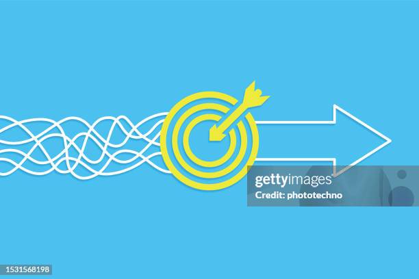 goal solution concept on blue background - computer solid background stock illustrations
