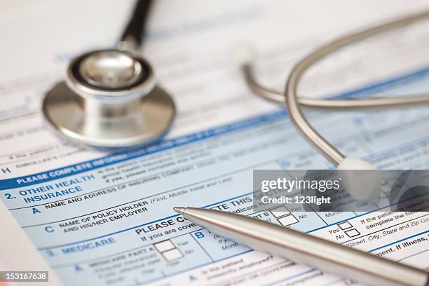 healthcare - medical paperwork stock pictures, royalty-free photos & images