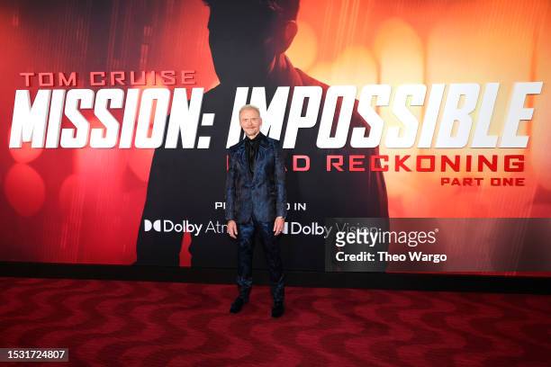 Simon Pegg attends the "Mission: Impossible - Dead Reckoning Part One" New York Premiere at Rose Theater, Jazz at Lincoln Center on July 10, 2023 in...