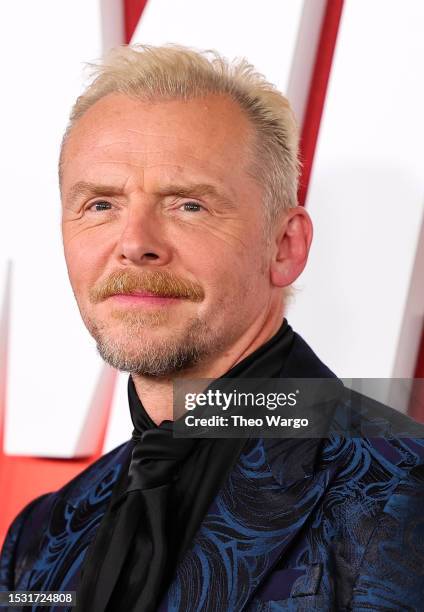 Simon Pegg attends the "Mission: Impossible - Dead Reckoning Part One" New York Premiere at Rose Theater, Jazz at Lincoln Center on July 10, 2023 in...