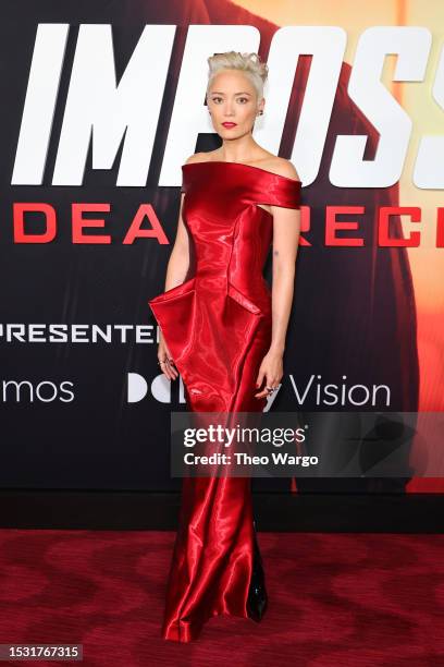 Pom Klementieff attends the "Mission: Impossible - Dead Reckoning Part One" New York Premiere at Rose Theater, Jazz at Lincoln Center on July 10,...