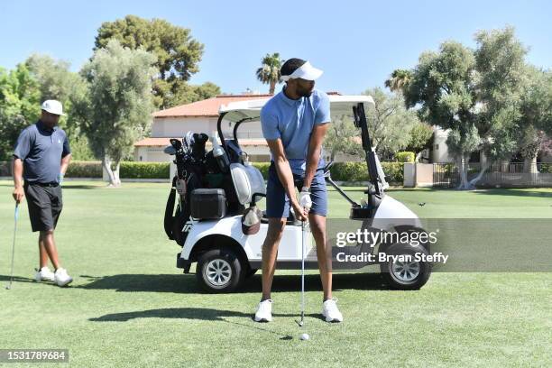 Professional basketball player Garrett Temple attends the 2023 NBPA Foundation Las Vegas Golf Invitational, A PGD Global Production at the Las Vegas...