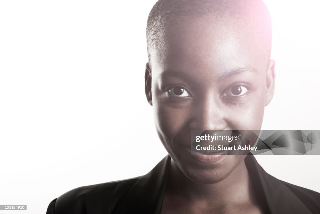 Young woman smiling portrait